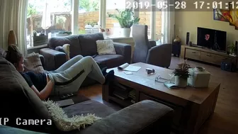 Hidden cam in the closet captured footage of my sister engaging in self-pleasure