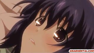Hentai with Big Boobs Gets Poked and Cummed All Over