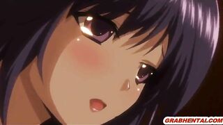 Hentai with Big Boobs Gets Poked and Cummed All Over
