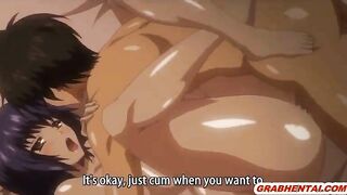 Hentai with Big Boobs Gets Poked and Cummed All Over