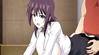 Japanese Busty Hard Poked from Behind