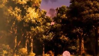 Busty Hentai Gangbang and Cream Pie in the Forest