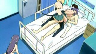 Bound and Gagged Anime Threesome Fucked with Muzzle