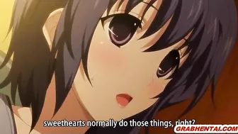 Coed Japanese hentai gets squeezed her breasts in this steamy scene Coed Japanese hentai gets squeezed her breasts in this steamy scene