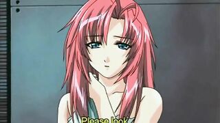 Redhead Hentai Self-Masturbation and Cum Reception