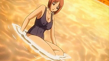 Virgin Gets Gangbanged in Hot Swimsuit Hentai