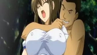 Japanese Anime Threesome with Titty and Wet Pussy Fucking