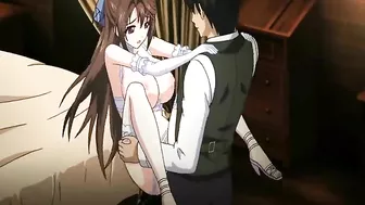 Anime Maid with Big Boobs Gets Wet and Poked by her Master