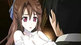 Anime Maid with Big Boobs Gets Wet and Poked by her Master