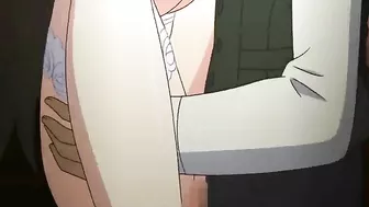 Anime Maid with Big Boobs Gets Wet and Poked by her Master