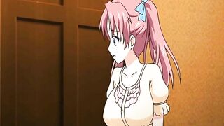 Busty Anime Maid Wets Pussy and Gets Fucked by her Master