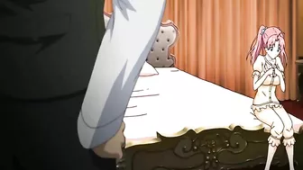 Busty Anime Maid Wets Pussy and Gets Fucked by her Master