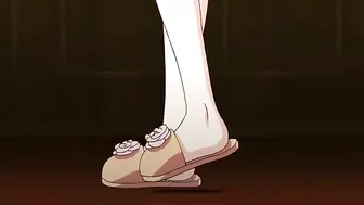 Busty Anime Maid Wets Pussy and Gets Fucked by her Master