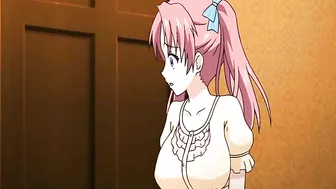 Busty Anime Maid Wets Pussy and Gets Fucked by her Master