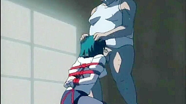 Anime Bondage Cutie Gets Hard Poked from Behind by her Master