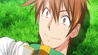 Busty Hentai Handjob in the Great Outdoors - Big Cock Action!