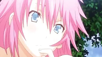 Busty Hentai Handjob in the Great Outdoors - Big Cock Action!