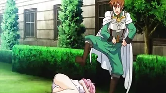 Busty Hentai Handjob in the Great Outdoors - Big Cock Action!