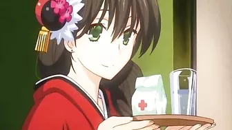 Busty Hentai Handjob in the Great Outdoors - Big Cock Action!