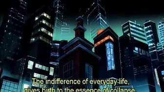 A sexy anime character covered in cum, with a close-up of their face