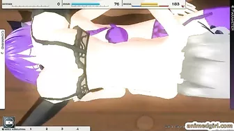 Futa Maid Gets Oral Sex and Poked - Horny Futanari Maid Gives mind-blowing oral sex and gets poked in her tight ass.