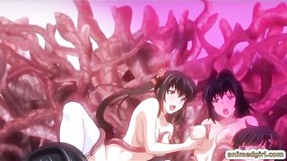 Japanese Coed Anime Group Tentacle Sex