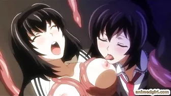 Japanese Coed Anime Group Tentacle Sex