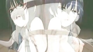 Hentai Coeds Muzzled and Bondaged for Hardcore Playtime