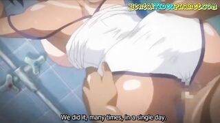 Schoolgirl's Wild Threesome with Best Friends in Hentai Anime Cartoon