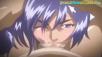 Schoolgirl's Wild Threesome with Best Friends in Hentai Anime Cartoon