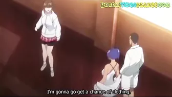 Schoolgirl's Wild Threesome with Best Friends in Hentai Anime Cartoon