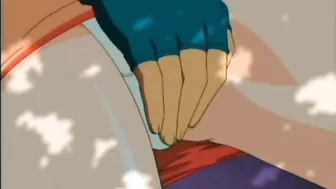 Outdoor Drilling of Redhead Anime's Hard Wet Pussy