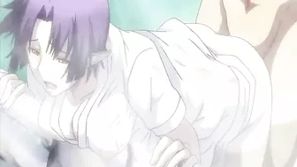 Busty Anime Threesome Fucked Outdoors