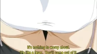 Chained coeds peeing in the garden, hentai, coeds, pee.