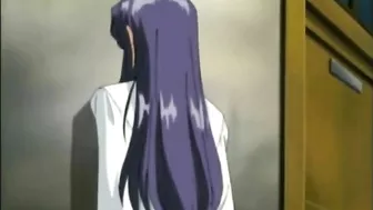 Chained coeds peeing in the garden, hentai, coeds, pee.