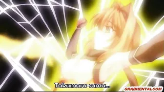 Hentai Girl Caught in Net Gets Hard Fucked by Shemale