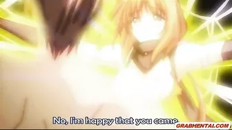 Hentai Girl Caught in Net Gets Hard Fucked by Shemale