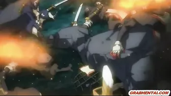 Hentai Girl Caught in Net Gets Hard Fucked by Shemale