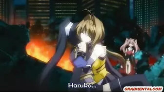 Hentai Girl Caught in Net Gets Hard Fucked by Shemale