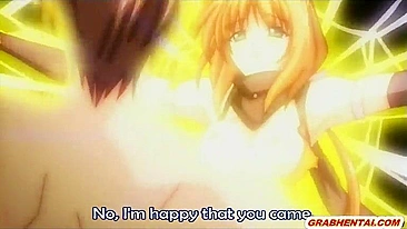 Hentai Girl Caught in Net Gets Hard Fucked by Shemale