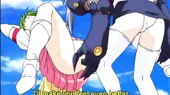 Hentai Bondage Hand Shoves Ass and Pussy