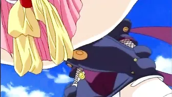 Hentai Bondage Hand Shoves Ass and Pussy