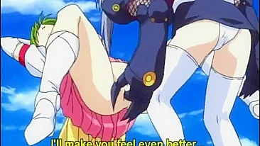 Hentai Bondage Hand Shoves Ass and Pussy