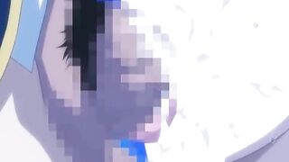 Coed Hentai Cutie Fucked and Full Cummmed All Over by Three Hard Studs