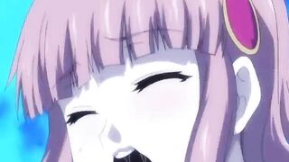 Coed Hentai Cutie Fucked and Full Cummmed All Over by Three Hard Studs