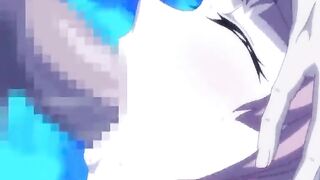 Coed Hentai Cutie Fucked and Full Cummmed All Over by Three Hard Studs