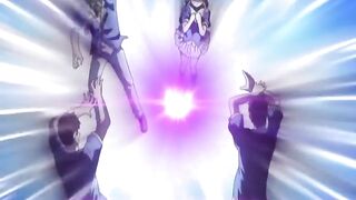 Coed Hentai Cutie Fucked and Full Cummmed All Over by Three Hard Studs