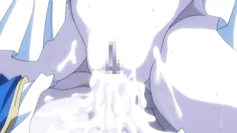 Coed Hentai Cutie Fucked and Full Cummmed All Over by Three Hard Studs