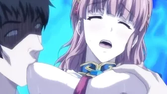 Coed Hentai Cutie Fucked and Full Cummmed All Over by Three Hard Studs