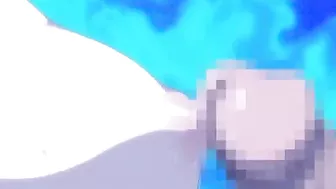 Coed Hentai Cutie Fucked and Full Cummmed All Over by Three Hard Studs